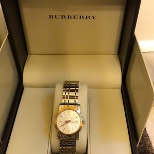 Burberry Watch gold and silver